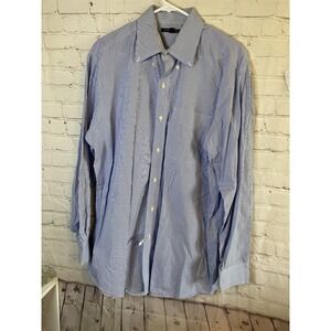 Tommy Hilfiger Label Dress Shirt (16/34) Cuff Men's EXCELLENT